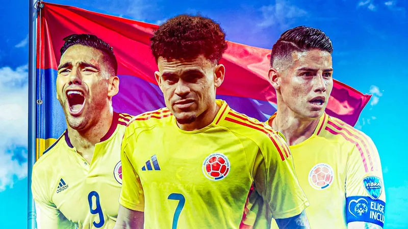 Cầu thủ Colombia và Pháp đang tranh chấp quả bóng
