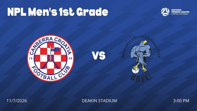Cầu thủ Canberra Croatia ghi bàn thắng quyết định trước Brindabella Cầu thủ Canberra Croatia ghi bàn thắng quyết định trước Brindabella